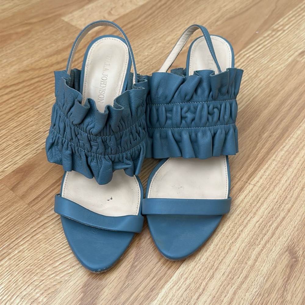 Ulla Johnson Leather Ruffle Heel
